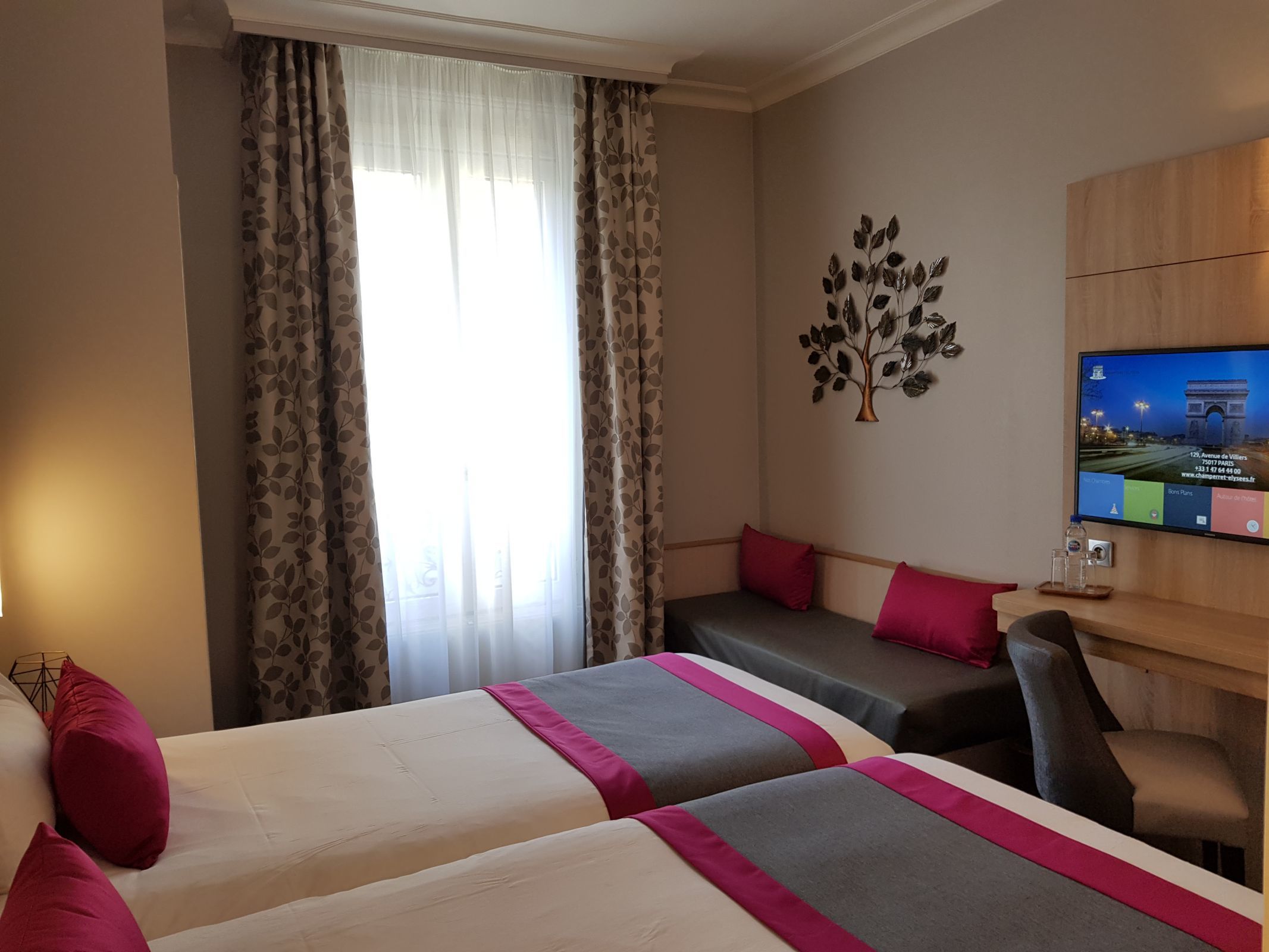 Hôtel Champerret Elysées Paris - Chambre Lits Jumeaux Supérieure